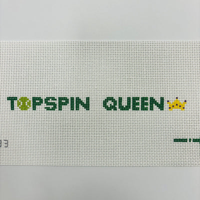 Topspin Queen Key Fob needlepoint canvas - Bargello Needlepoint