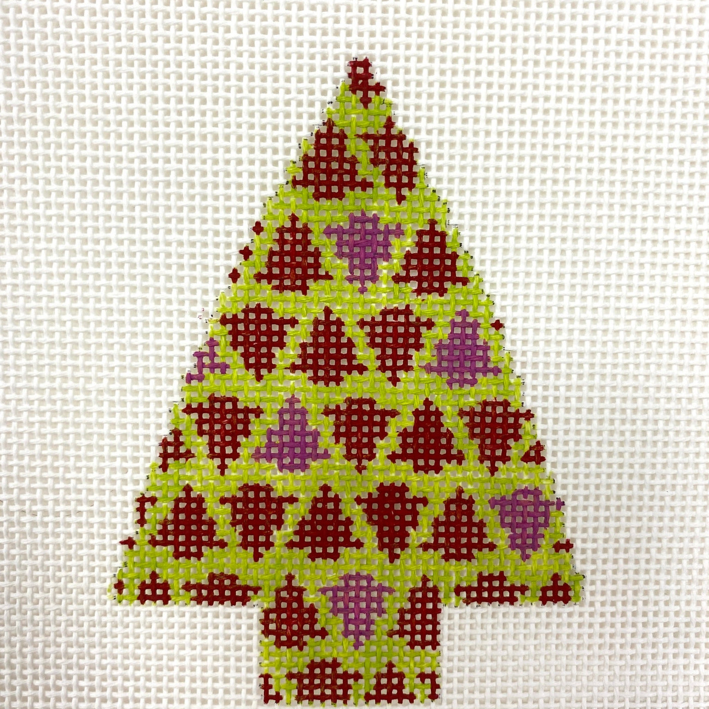 Tree with trees Ornament needlepoint canvas - Bargello Needlepoint