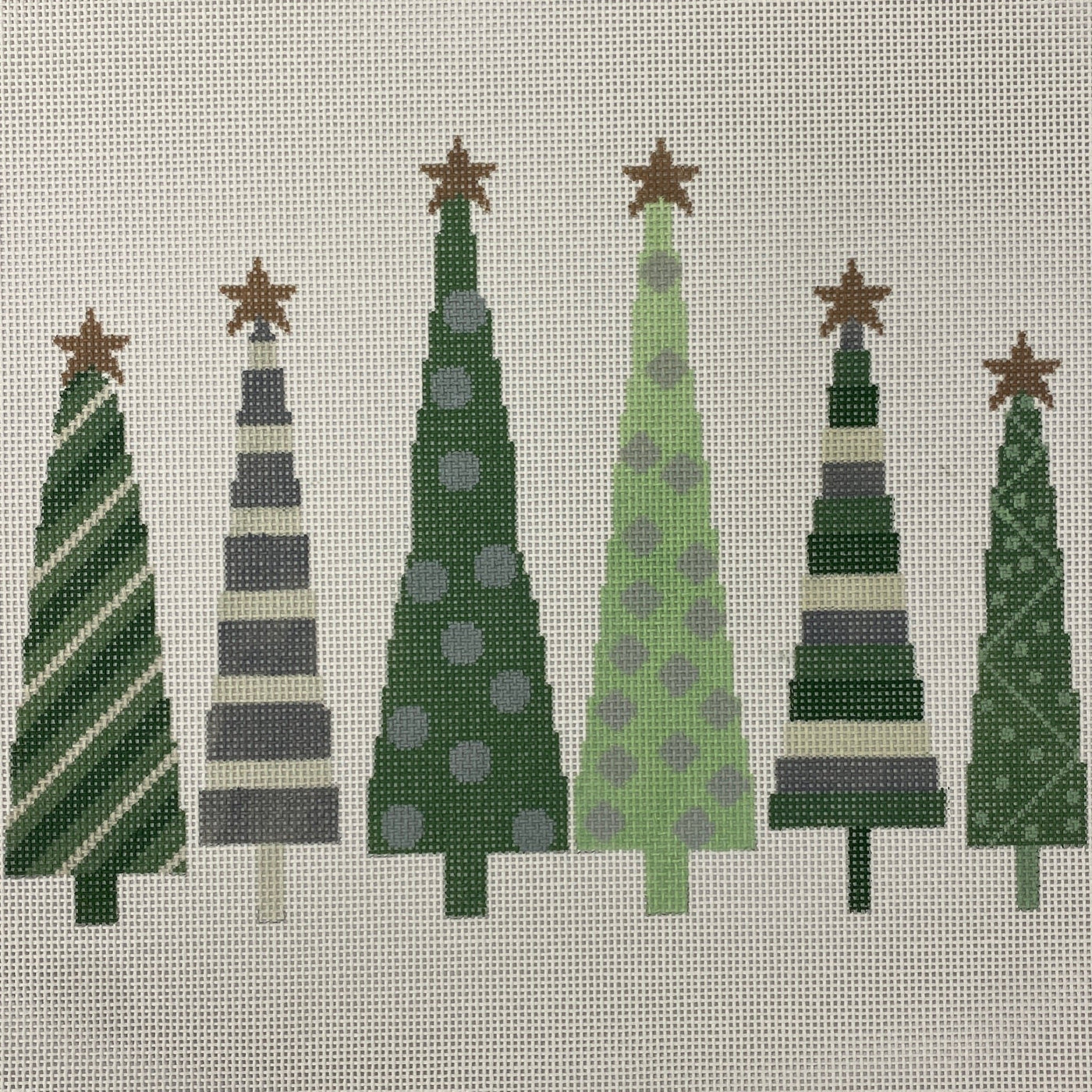 Trees needlepoint canvas - Bargello Needlepoint