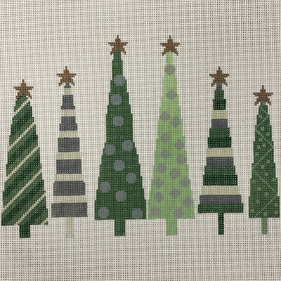 Trees needlepoint canvas - Bargello Needlepoint