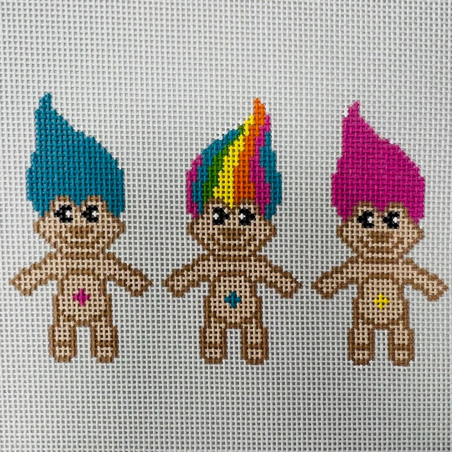 Trolls needlepoint canvas - Bargello Needlepoint