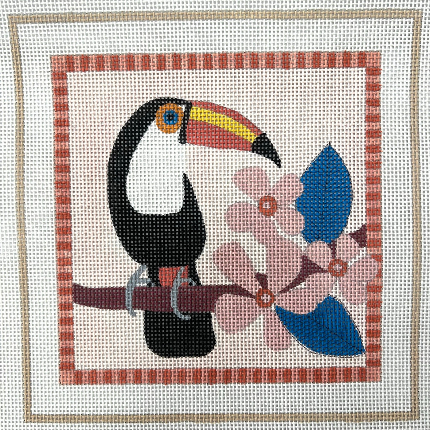 Tucan needlepoint canvas - Bargello Needlepoint