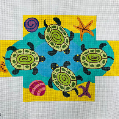 Turtle Brick needlepoint canvas - Bargello Needlepoint