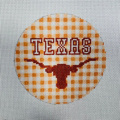 University of Texas Longhorns Ornament needlepoint canvas - Bargello Needlepoint