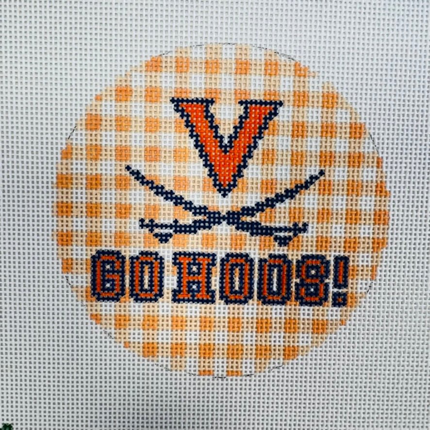 University of Virginia (UVA) Hoos Ornament needlepoint canvas - Bargello Needlepoint