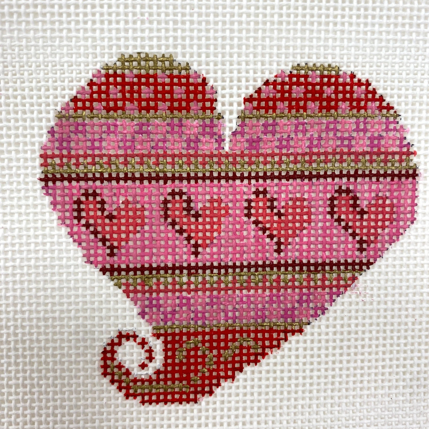 Valentine needlepoint canvas - Bargello Needlepoint