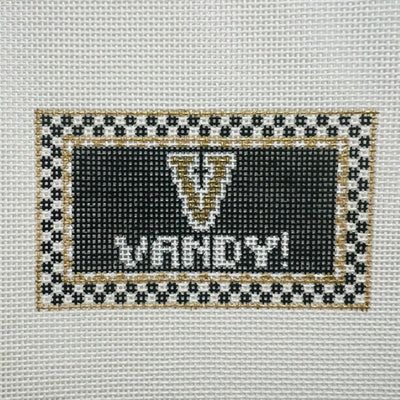 Vanderbilt University Insert/ Small Sign needlepoint canvas - Bargello Needlepoint