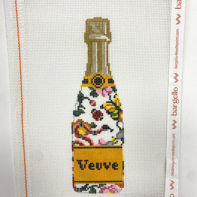 Veuve Bottle - Guch Garden needlepoint canvas - Bargello Needlepoint