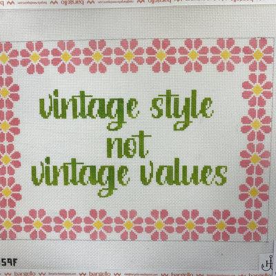 Vint*ge Styles not Values needlepoint canvas - Bargello Needlepoint