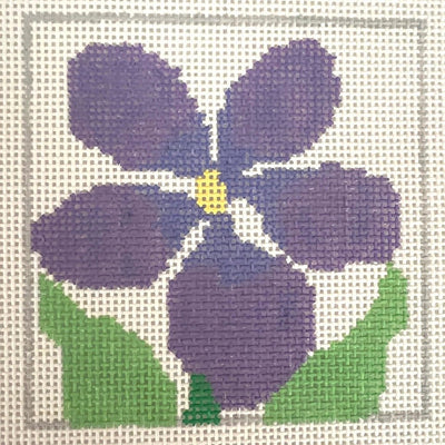 Violet Square needlepoint canvas - Bargello Needlepoint