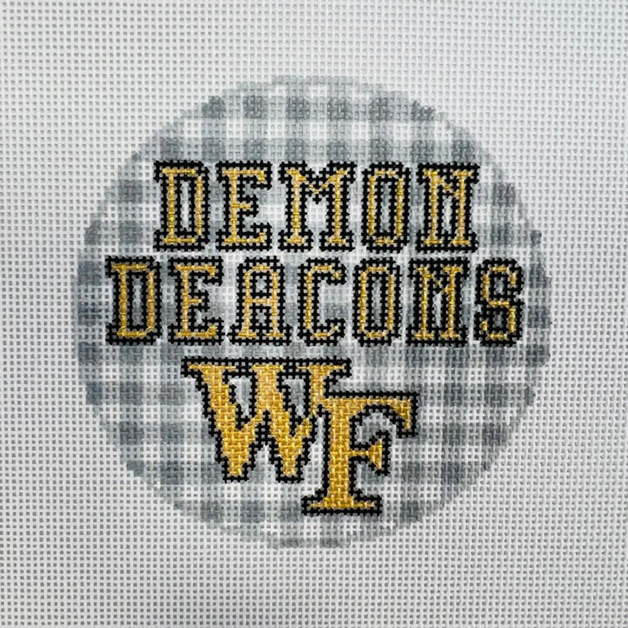 Wake Forest University Demon Deacons Ornament needlepoint canvas - Bargello Needlepoint