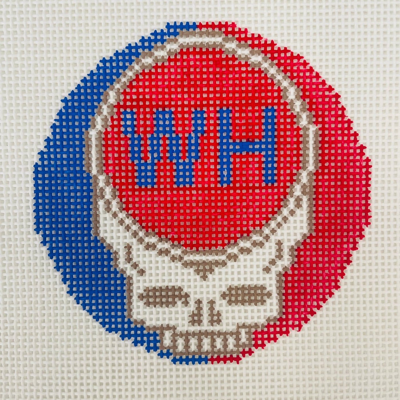 Watch Hill Steal Your Face Ornament needlepoint canvas - Bargello Needlepoint