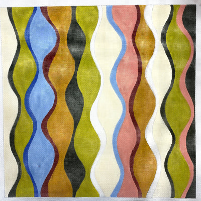 Wavy Harlequin Needlepoint Canvas