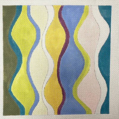 Wavy Harlequin Sm needlepoint canvas - Bargello Needlepoint