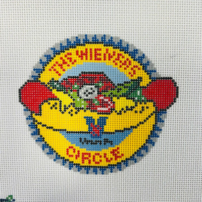 Weiner Circle needlepoint canvas - Bargello Needlepoint