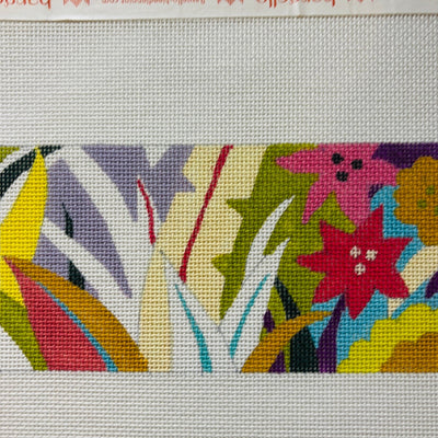 Whimsy Florals Insert needlepoint canvas - Bargello Needlepoint