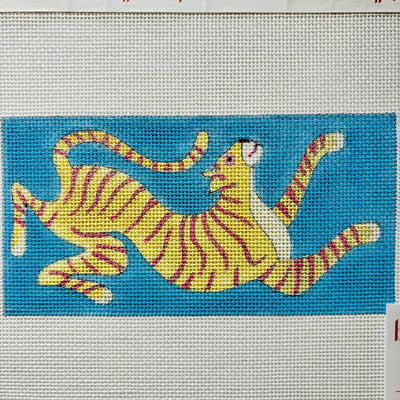 Whimsy Tiger Insert needlepoint canvas - Bargello Needlepoint