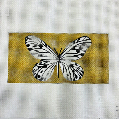 White Butterfly Insert needlepoint canvas - Bargello Needlepoint