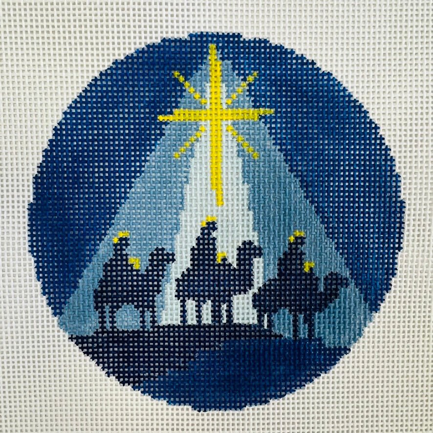 Wise Men Ornament needlepoint canvas - Bargello Needlepoint