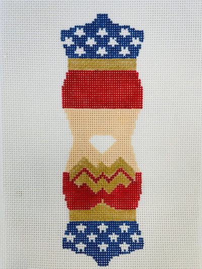 Wonder Woman Two - Sided Ornament needlepoint canvas - Bargello Needlepoint