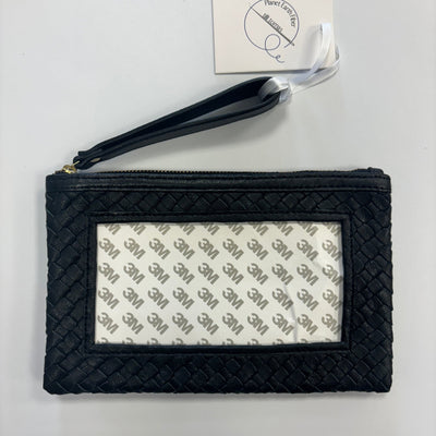 Woven Leather Self - Finishing Clutch in 3 Colors needlepoint canvas - Bargello Needlepoint