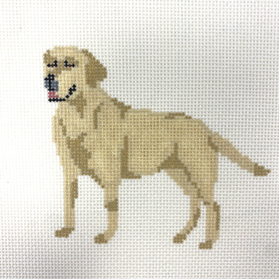 Yellow Lab needlepoint canvas - Bargello Needlepoint