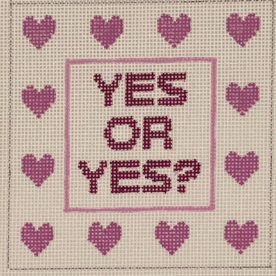 Yes Or Yes needlepoint canvas - Bargello Needlepoint