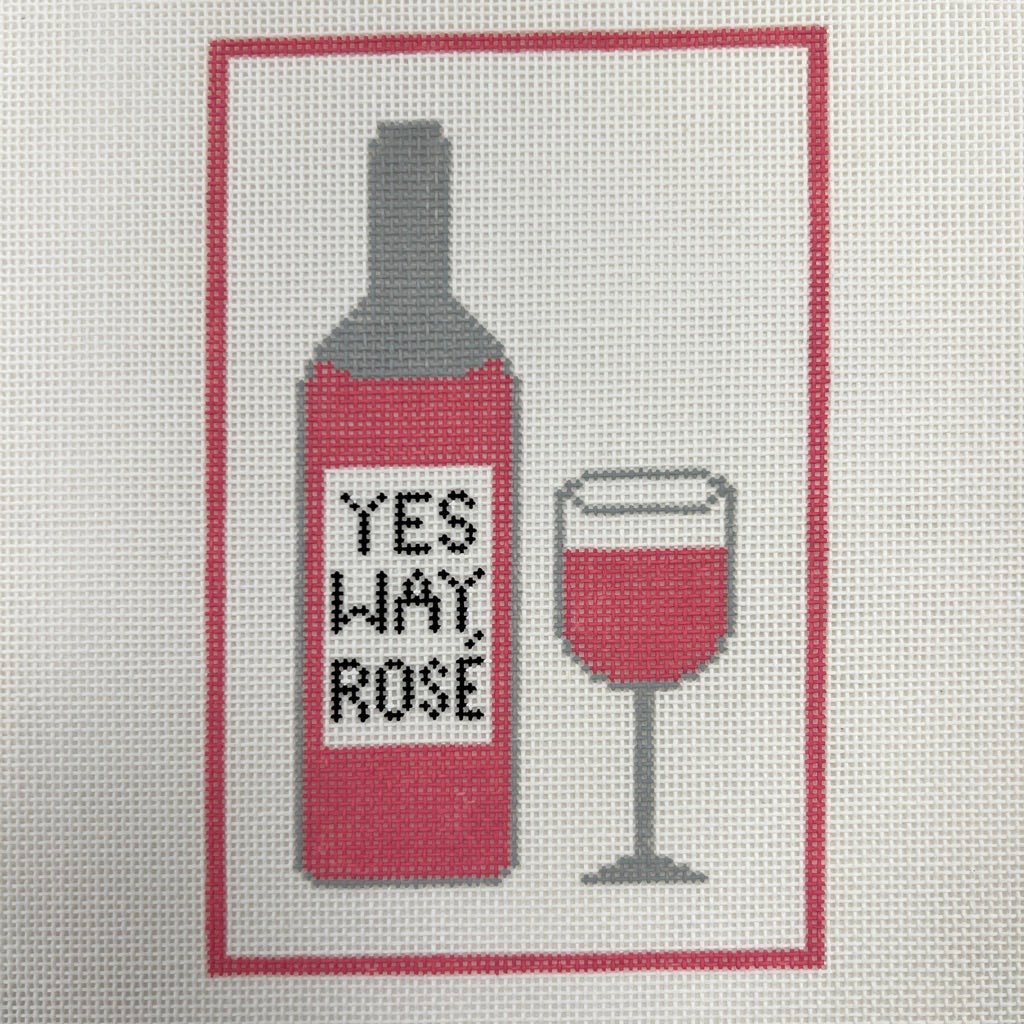 Yes Way Rose needlepoint canvas - Bargello Needlepoint