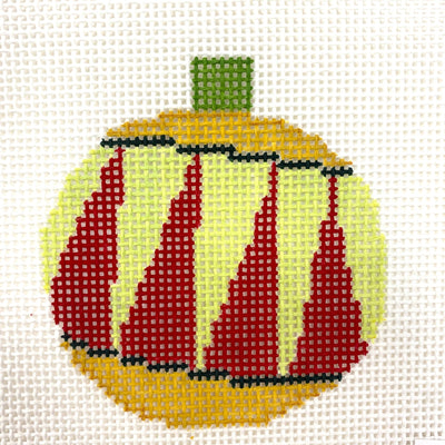 Zig Zag Bauble Ornament needlepoint canvas - Bargello Needlepoint