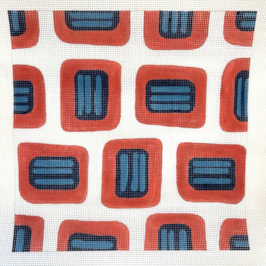 Geometric Rectangles Needlepoint Canvas