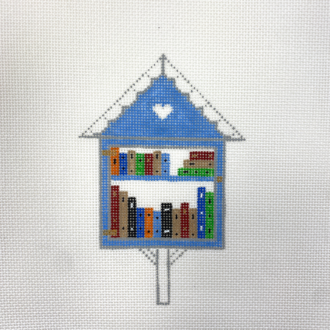 Library Box Needlepoint Canvas