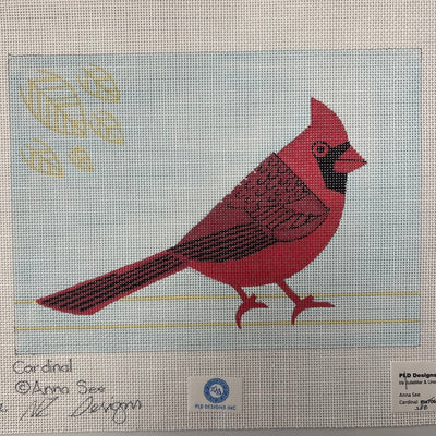 Cardinal needlepoint canvas - Bargello Needlepoint