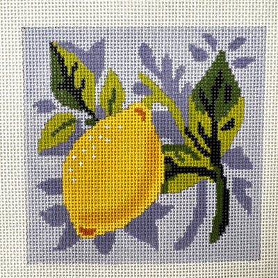 Lemon Square needlepoint canvas - Bargello Needlepoint