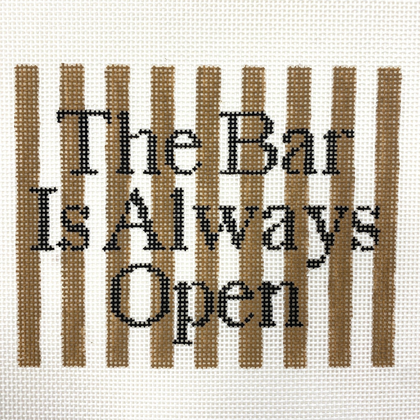 The Bar Is Always Open needlepoint canvas - Bargello Needlepoint